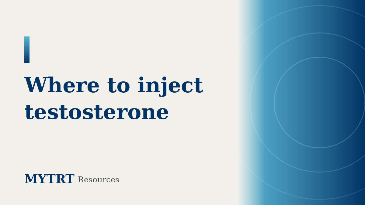 Where to inject testosterone featured